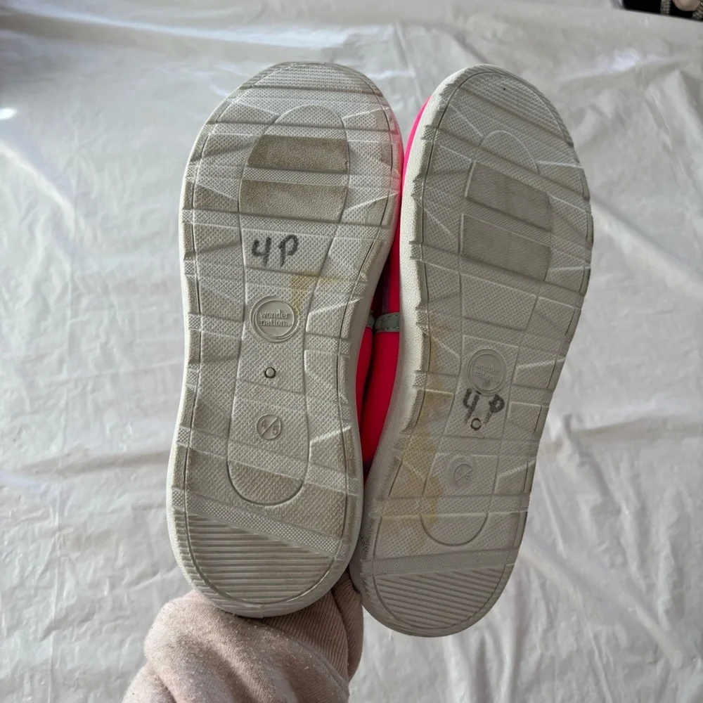Wonder Nation Pink Toddler Water Shoes SZ 4 - 5 Worn 1X